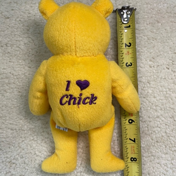 Los Angeles Lakers NBA plush beanie bear in gold & purple - Picture 3 of 3